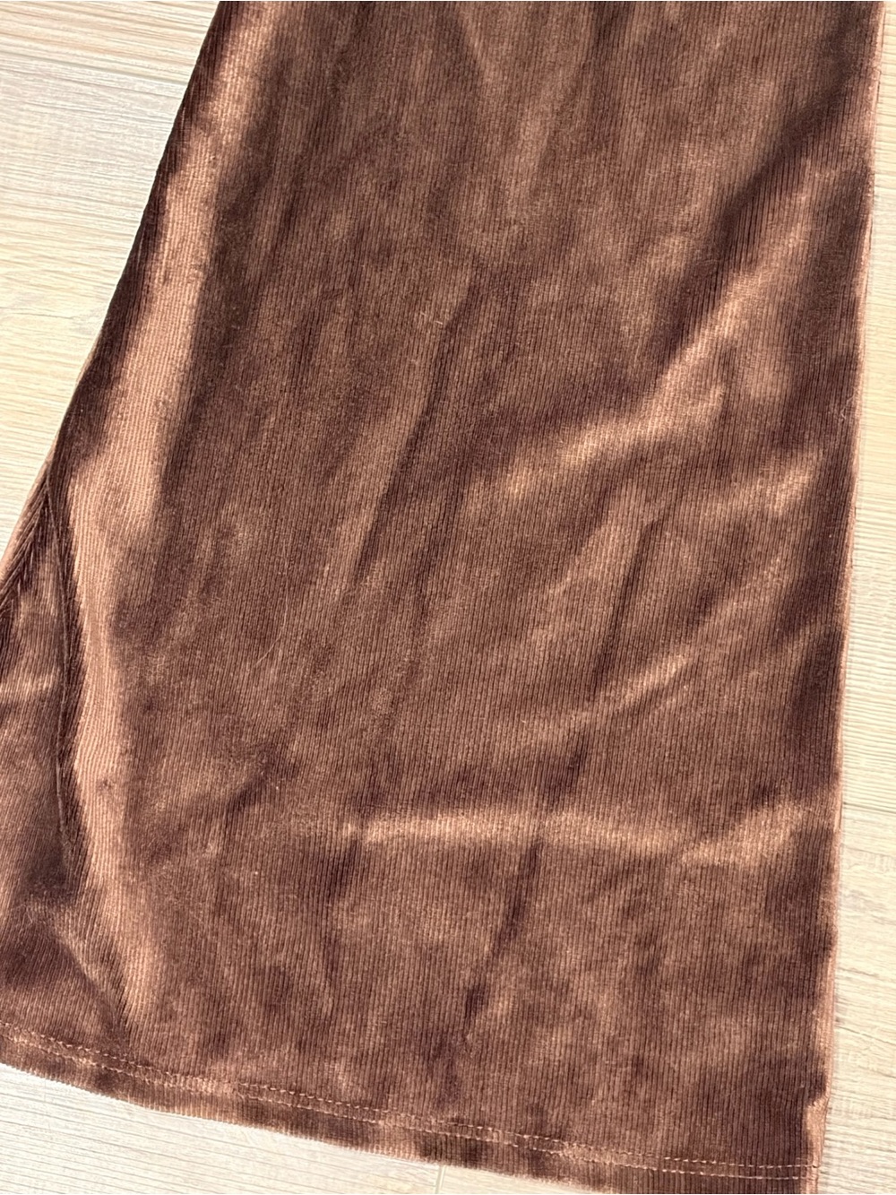 EARTHBOUND trading Co. Brown Velvet corduroy Flare stretch Pants - Picture 3 of 12
